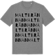 Mid Heather Gray t-shirt med Maltbrännan ordlek t-shirt
