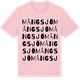 Pink Cotton t-shirt med Mångsjö ordlek t-shirt