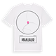 White t-shirt med Manjaur t-shirt