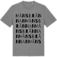 Mid Heather Gray t-shirt med Månsbrännan ordlek t-shirt