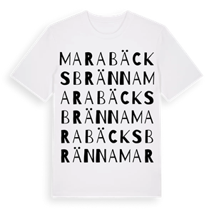 Marabäcksbränna ordlek t-shirt – ekologisk bomull t-shirt från Pinshirt