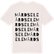 Vintage White t-shirt med Mårdsele ordlek t-shirt