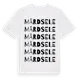 White t-shirt med Mårdsele ordlek t-shirt