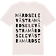Vintage White t-shirt med Mårdsele Västra ordlek t-shirt