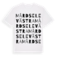 Mårdsele Västra ordlek t-shirt