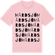 Pink Cotton t-shirt med Mårdsjö ordlek t-shirt
