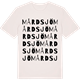 Vintage White t-shirt med Mårdsjö ordlek t-shirt