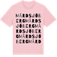 Pink Cotton t-shirt med Mårdsjöberg ordlek t-shirt