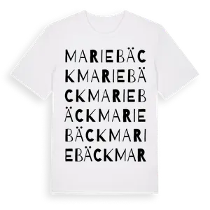 Mariebäck ordlek t-shirt – ekologisk bomull t-shirt från Pinshirt