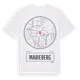 White t-shirt med Marieberg t-shirt
