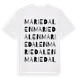 White t-shirt med Mariedalen ordlek t-shirt