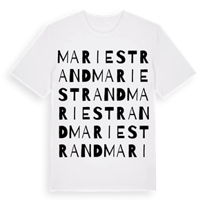 Mariestrand ordlek t-shirt – ekologisk bomull t-shirt från Pinshirt
