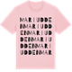 Pink Cotton t-shirt med Mariudden ordlek t-shirt