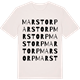 Vintage White t-shirt med Marstorp ordlek t-shirt