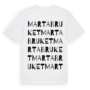 Martabruket ordlek t-shirt – ekologisk bomull t-shirt från Pinshirt