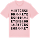 Pink Cotton t-shirt med Mårtensboda ordlek t-shirt