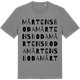 Mid Heather Gray t-shirt med Mårtensboda ordlek t-shirt