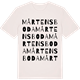 Vintage White t-shirt med Mårtensboda ordlek t-shirt