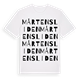 White t-shirt med Mårtensliden ordlek t-shirt