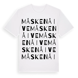 Måskenåive ordlek t-shirt – ekologisk bomull t-shirt från Pinshirt