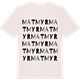 Vintage White t-shirt med Matmyr ordlek t-shirt