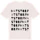 Vintage White t-shirt med Matstorp ordlek t-shirt