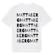 White t-shirt med Mattaberg ordlek t-shirt