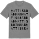 Mid Heather Gray t-shirt med Mattisbrännan ordlek t-shirt
