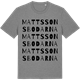 Mid Heather Gray t-shirt med Mattssonsbodarna ordlek t-shirt