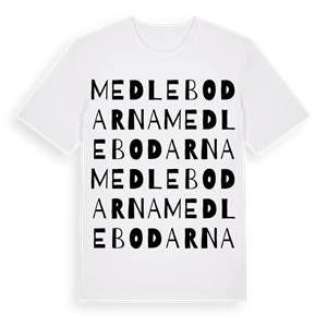 Medlebodarna ordlek t-shirt – ekologisk bomull t-shirt från Pinshirt