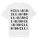 White t-shirt med Mellanån ordlek t-shirt