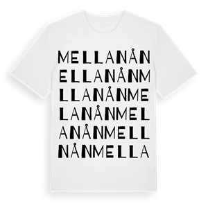Mellanån ordlek t-shirt – ekologisk bomull t-shirt från Pinshirt
