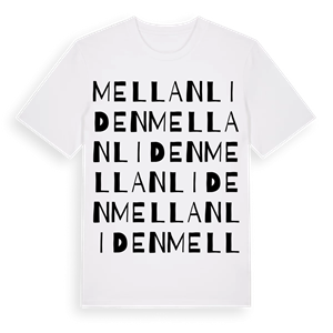 Mellanliden ordlek t-shirt – ekologisk bomull t-shirt från Pinshirt