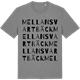 Mid Heather Gray t-shirt med Mellansvartbäck ordlek t-shirt