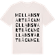 Vintage White t-shirt med Mellansvartbäck ordlek t-shirt