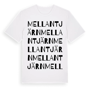 Mellantjärn ordlek t-shirt – ekologisk bomull t-shirt från Pinshirt