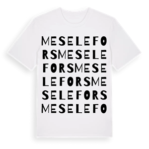 Meselefors ordlek t-shirt – ekologisk bomull t-shirt från Pinshirt