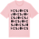 Pink Cotton t-shirt med Mesjö ordlek t-shirt