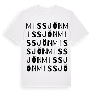 Missjön ordlek t-shirt – ekologisk bomull t-shirt från Pinshirt