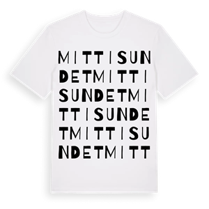Mittisundet ordlek t-shirt – ekologisk bomull t-shirt från Pinshirt
