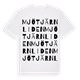 White t-shirt med Mjötjärnliden ordlek t-shirt