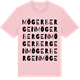 Pink Cotton t-shirt med Mögerbergen ordlek t-shirt