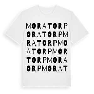 Moratorp ordlek t-shirt – ekologisk bomull t-shirt från Pinshirt