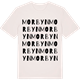 Vintage White t-shirt med Morbyn ordlek t-shirt