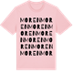 Pink Cotton t-shirt med Moren ordlek t-shirt