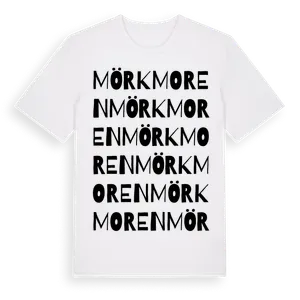 Mörkmoren ordlek t-shirt – ekologisk bomull t-shirt från Pinshirt