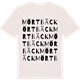 Vintage White t-shirt med Mörtbäck ordlek t-shirt