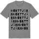 Mid Heather Gray t-shirt med Mörttjärn ordlek t-shirt