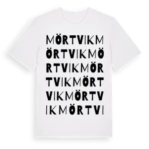 Mörtvik ordlek t-shirt – ekologisk bomull t-shirt från Pinshirt