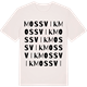 Vintage White t-shirt med Mossvik ordlek t-shirt